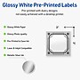 Avery Square Multipurpose Labels, 3" x 3", White, 60/Pack (19479370610)~#|#~FE66F9C6-199D-46B9-A6DC20E3D9D52030_sc7
