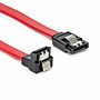 Rocstor Premium 1' Latching SATA to Right Angle SATA Data Cable, Male to Male, Red (Y10C857-RD)~#|#~FE671F59-044B-4934-9CAF6DDCE3DC9723_sc7