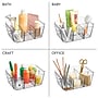 iDESIGN Small Plastic Storage Bin, Clear, 2/Pack (29406M2)~#|#~FE6A1BBB-4D76-46EE-854832C65D5E5163_sc7