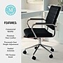 Martha Stewart Piper Faux Leather Swivel Executive Chair, Black/Polished Nickel (CH2209212BK)~#|#~FE6D94FF-4BB9-4127-B74657F9E6B79BF0_sc7