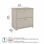 Bush Furniture Cabot 31"W 2-Drawer Lateral File Cabinet, Letter/Legal, Linen White Oak (WC31180)~#|#~FE707E77-B004-4B31-BE7D7E727D7E6119_sc7
