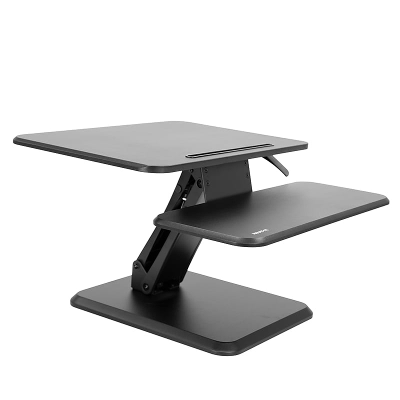 Mount-It! 25"W Manual Adjustable Standing Desk Converter, Black (MI-7957) image 1