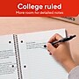STAPLES Accel 1‑Subject Notebook, 8.5” x 11”, College Ruled, 100 Sheets, Black~#|#~FE76C856-D395-4D0A-991AD5CB2DBA4E36_sc7