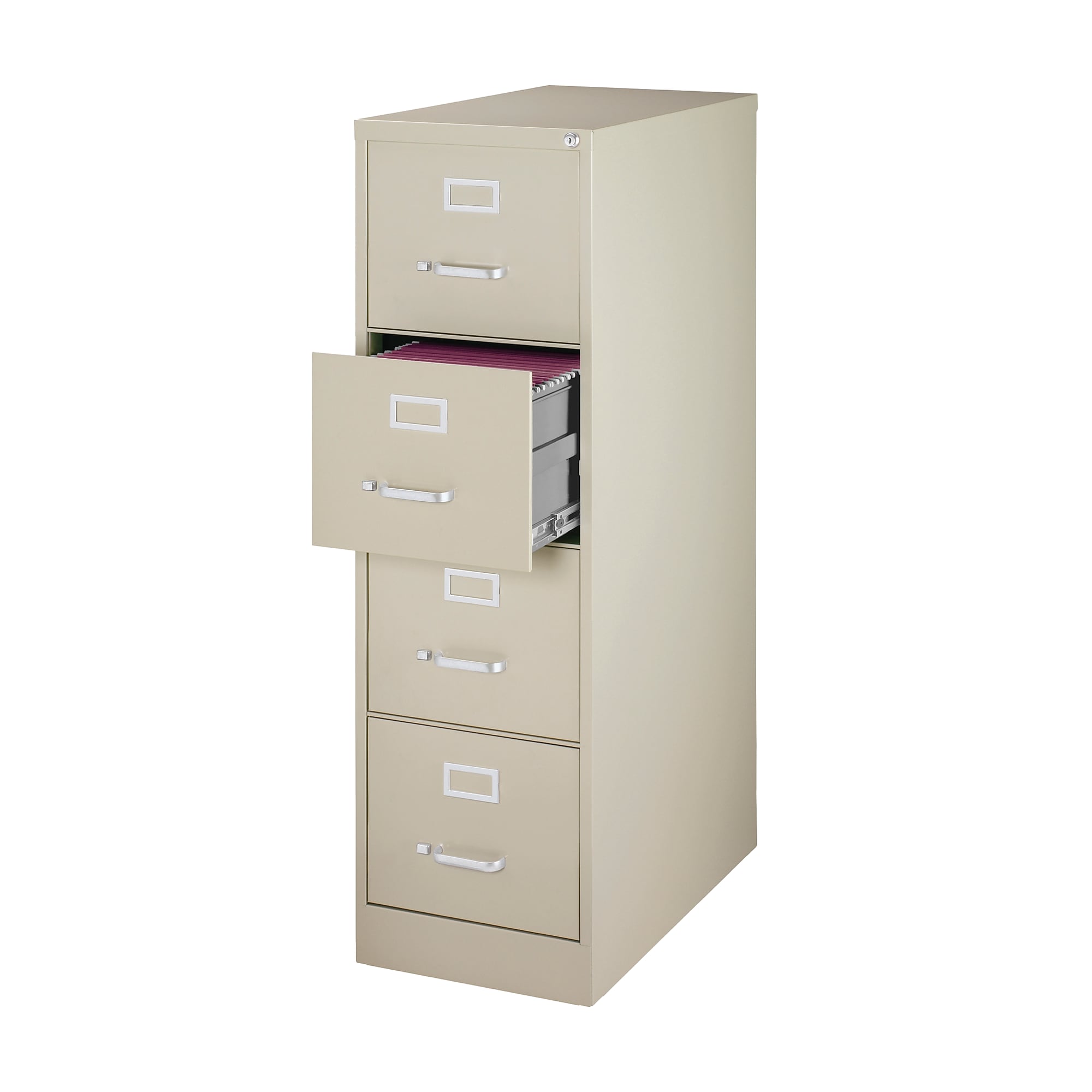 Staples Heavy Duty 4 Drawer Vertical File Cabinet, Letter, Putty/Beige, 25″D (25162D) Sansujyuku sansujyuku.com