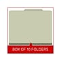 Medical Arts Press Pressboard Classification Folder, 2 Dividers, 2" Expansion, Letter Size, Green, 10/Box (DV-T42-26-3GRN)~#|#~FE7ADC50-DD4A-4127-8190426C88CD11F2_sc7