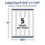 Avery TrueBlock Laser/Inkjet Rectangle Multipurpose Labels, 9.75" x 1.25", White, 50/Pack (94262)~#|#~FE84F86B-EB2C-45BA-8AC6BC55D1D8D047_sc7