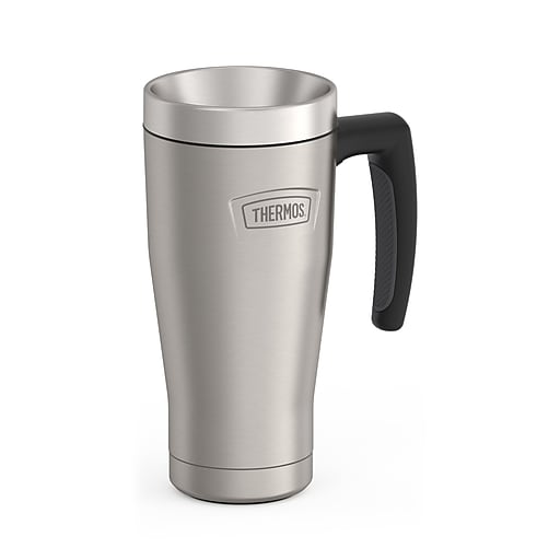 Thermos Icon Stainless Steel Vacuum Insulated Travel Mug, 16 oz., Matte  Stainless (EAIS1002MS4) | Staples