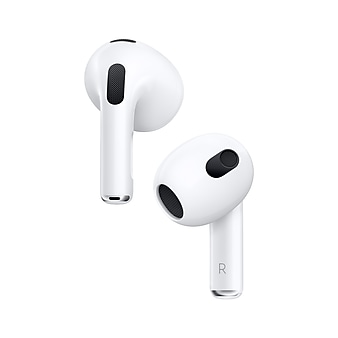 Apple AirPods (3rd Gen) Bluetooth Earbuds with Lightning Charging Case, White (MPNY3AM/A)