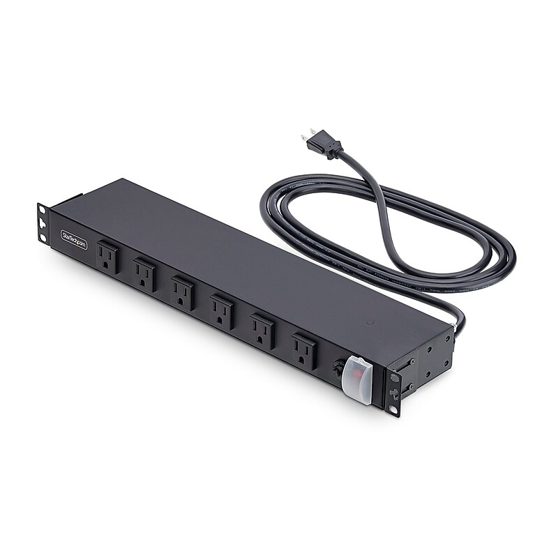 StarTech Rack PDU 120V Rack Power Distribution Unit, 12‑Outlet, 1U Rack‑Mount (1215B8H-RACK-PDU-RA) image 1