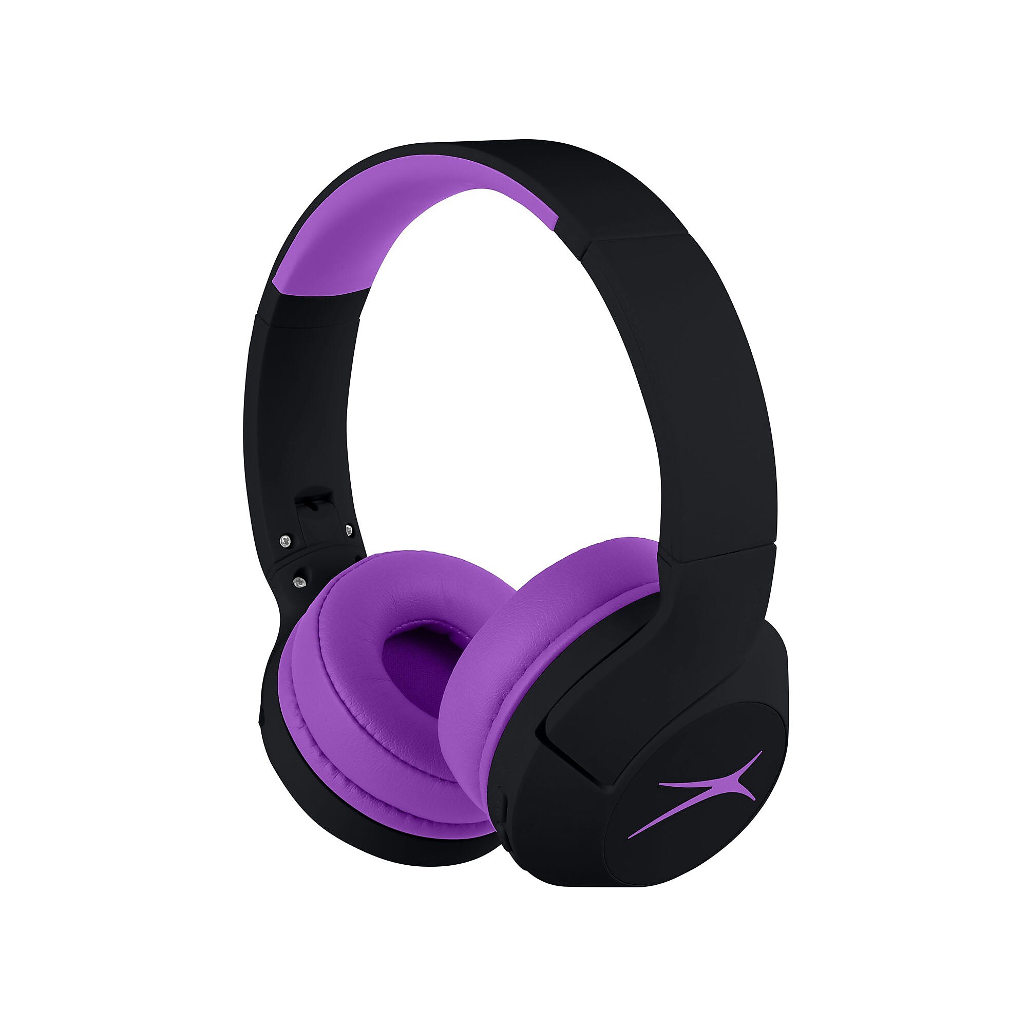Altec Lansing Kid-Safe ANC Wired/Wireless Active Noise Canceling On-Ear, Bluetooth, Blackout Electric Purple (MZX4500-BOPUR) Sansujyuku sansujyuku.com