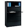 Staples HL8000 Commercial 5 File Drawers Lateral File Cabinet, Locking, Black, Letter/Legal, 42"W (21748D)~#|#~FE923445-9E48-4195-8BDC8ADFB18B17DD_sc7
