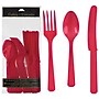 Party City Plastic Assorted Cutlery, Lightweight, Red, 24 Pieces/Pack (AM4523-40)~#|#~FE942D22-2AFF-4054-A18D4199AB770F78_sc7