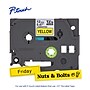 Brother P-touch Laminated Label Tape, ~1/2" x 26.2', Black on Yellow (TZe631)~#|#~FE9C2D51-001B-4593-A649FB753DBAD102_sc7
