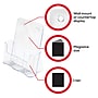 Deflect-O Magazine Holder, 8.27" x 11.69", Vertical, Desktop/Wall, Clear Plastic (DEF77001)~#|#~FE9ECF61-6047-43D0-B894A812B33271FE_sc7