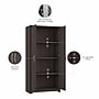 Bush Furniture Cabot 61"H Storage Cabinet with 4 Shelves, Heather Gray (WC31799)~#|#~FE9ED6CE-AD21-4516-960834D60E40C992_sc7