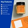 Avery Laser/Inkjet Multipurpose Square Labels, 3" x 3", Bright Orange, 120/Pack (94101)~#|#~FEA92C89-717B-40BD-8036A4D656456023_sc7