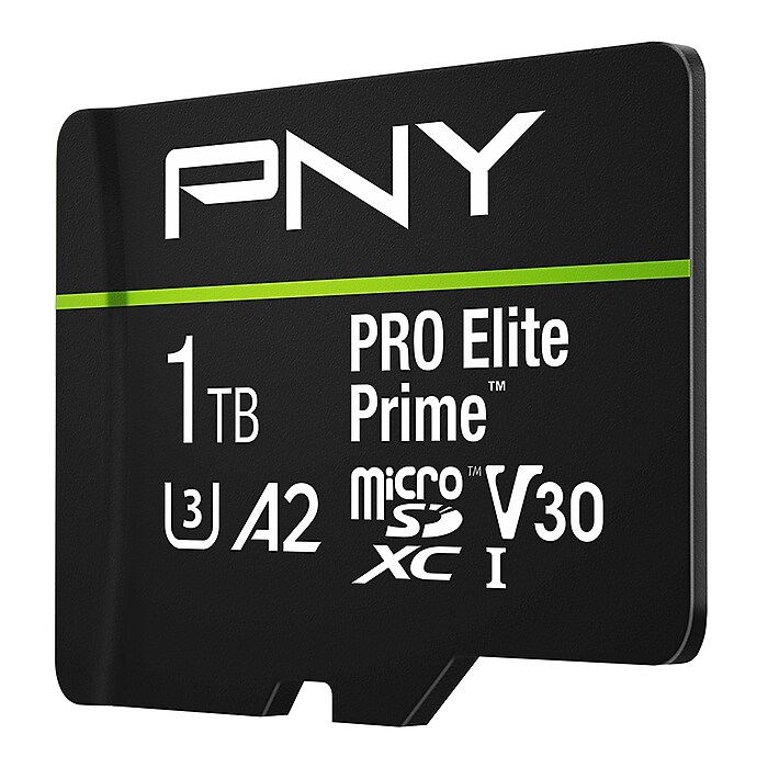 PNY PRO Elite Prime 1TB microSDXC Memory Card with Adapter, Class