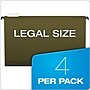 Pendaflex SureHook Premium Reinforced Hanging File Folder, 5-Tab, Legal, Standard Green, 4/Pack (09317)~#|#~FEADCF68-761E-46DB-96DA2C45BA564EC2_sc7