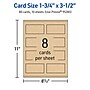Avery Business Cards, 1-3/4" x 3-1/2" , Matte Kraft Brown, 80/Pack (95285)~#|#~FEAE3527-2A2E-4053-8BD0D3C9DA74CE53_sc7