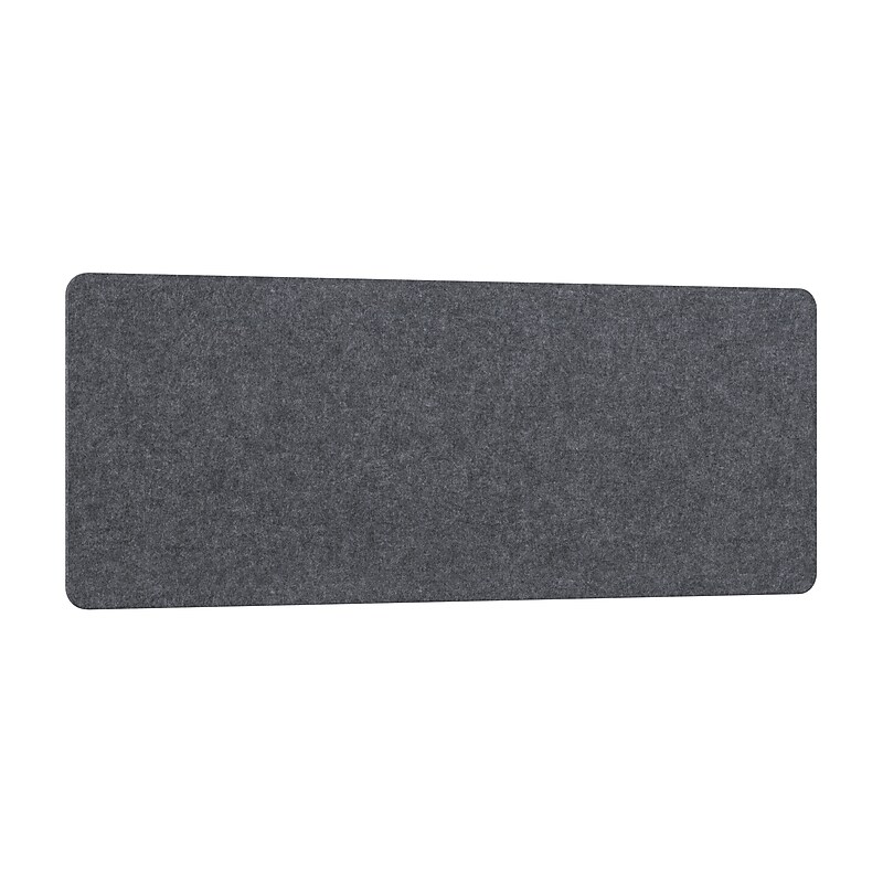 Bush Business Furniture Hustle 17"H x 46"W Tackboard for 48" Cubicle Desk, Cool Charcoal (HUP146CL-03) image 1