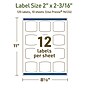 Avery Dissolvable Square Multipurpose Labels, 2" x 2-3/16", Off-white, 120/Pack (94124)~#|#~FEB082D1-DBD1-46B9-8C01EDC31AEC2A61_sc7