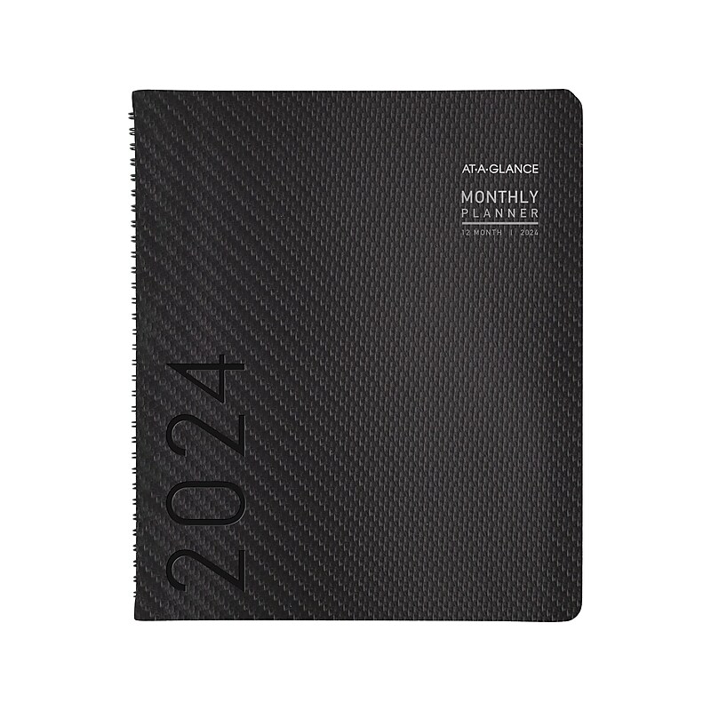 2024 AT-A-GLANCE Contemporary 9" x 11" Monthly Planner, Charcoal (70-260X-45-24) image 1