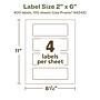 Avery EcoFriendly Laser/Inkjet Rectangle Multipurpose Labels, 2" x 6", White, 400/Box (94242)~#|#~FEB2F038-9C56-443C-BA068F9CAB1C7633_sc7
