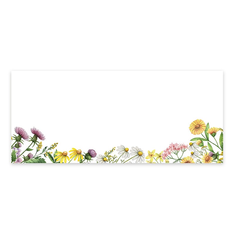 Great Papers Summer Meadow #10 Invitation Envelope 4 1/8" x 9 1/2", Multicolored, 25/Pack (2025002) image 1