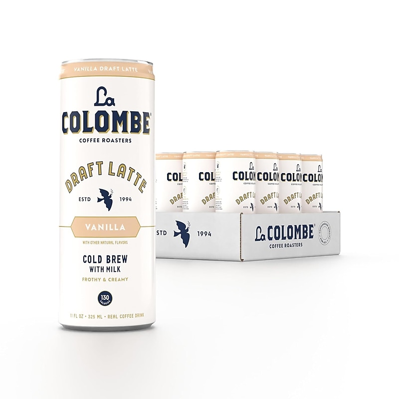 La Colombe Draft Vanilla Latte Caffeinated Cold Brew Coffee, Medium Roast, 11 oz., 12/Carton (PPPURC1203) image 1