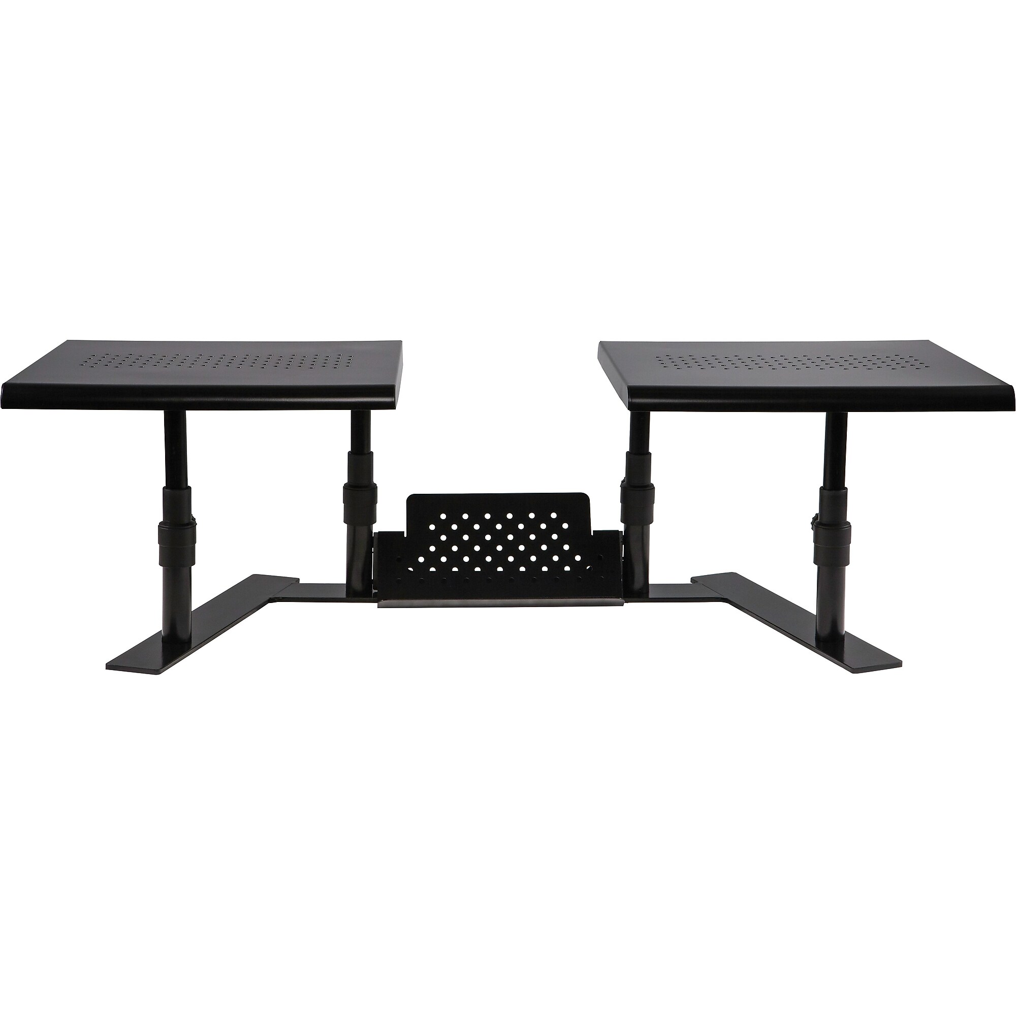 Staples Dual Monitor Stand – Adjustable Desktop Riser for Two Monitors, Laptops & Workstations Sansujyuku sansujyuku.com