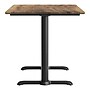 Flash Furniture TopGuard 48" x 30" Rectangular Wood Dining Table with X-Base, Natural/Black Base (ST3048NATT0522)~#|#~FEBA01A1-835E-4B75-8391D4132E99AB2D_sc7