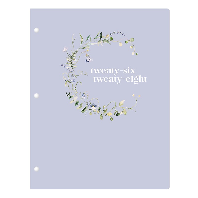 2026-2027 Blue Sky Acacia 8" x 11" Academic Year Monthly Planner, Plastic Cover (159454) image 1