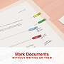 Staples "Sign Here" Message Flags, Assorted Colors, 120 Flags/Pack (ST62860)~#|#~FEC305AB-55EA-4306-AD6E03BD69313DD5_sc7