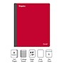 Staples Premium 3-Subject Notebook, 8.5" x 11", College Ruled, 150 Sheets, Red (ST58332)~#|#~FEC37CBC-5198-41A1-B1A82FC227E90FD3_sc7