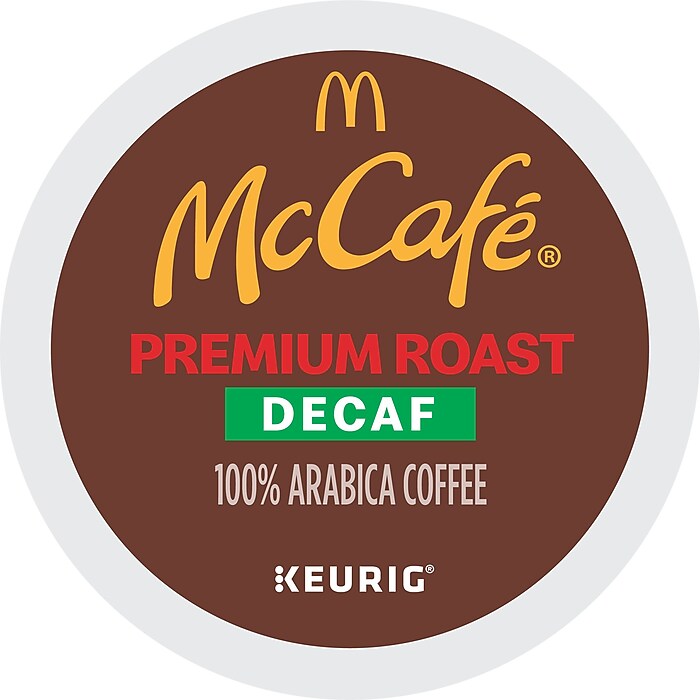 McCafe Premium Roast Decaf Coffee Keurig® K-Cup® Pods, Medium