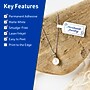 Avery TrueBlock Laser/Inkjet Waterproof Decorative Edge Multipurpose Labels, 0.5" x 2.5", White, 450 Labels/Pack (94749)~#|#~FECFC5E7-1907-4E06-8641AB600114F5E5_sc7
