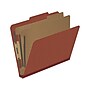 Medical Arts Press Pressboard Classification Folder, 2 Dividers, 2" Expansion, Letter Size, Red, 10/Box (DV-T42-26-3RED)~#|#~FED216C3-9841-4CA2-989AA72EF796D855_sc7