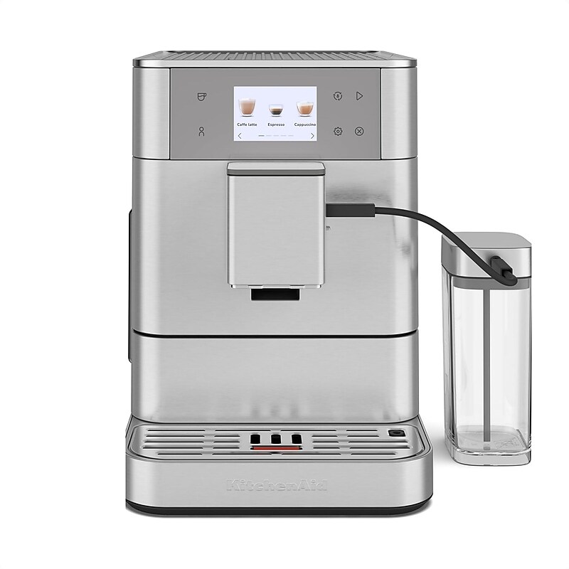 KitchenAid KF7 Pump/Automatic Espresso Machine, Brushed Stainless (KES8557SX) image 1