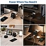 Uncaged Ergonomics Cube 5-Outlet 4-USB Port Surge Protector, 10', Black (PC-B-C)~#|#~FED3A33D-CFF7-47AD-8C91E300AB3257BB_sc7