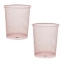 Mind Reader Metal Mesh Trash Can Without Lid, 4.4 Gallon, Pink, 2/Pack (2CIRGA-PNK)~#|#~FED73C94-EDDA-497B-99E9E6394169E948_sc7