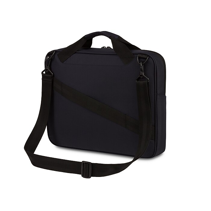 Wenger Notion Laptop Slim Briefcase, Dark Navy Polyester