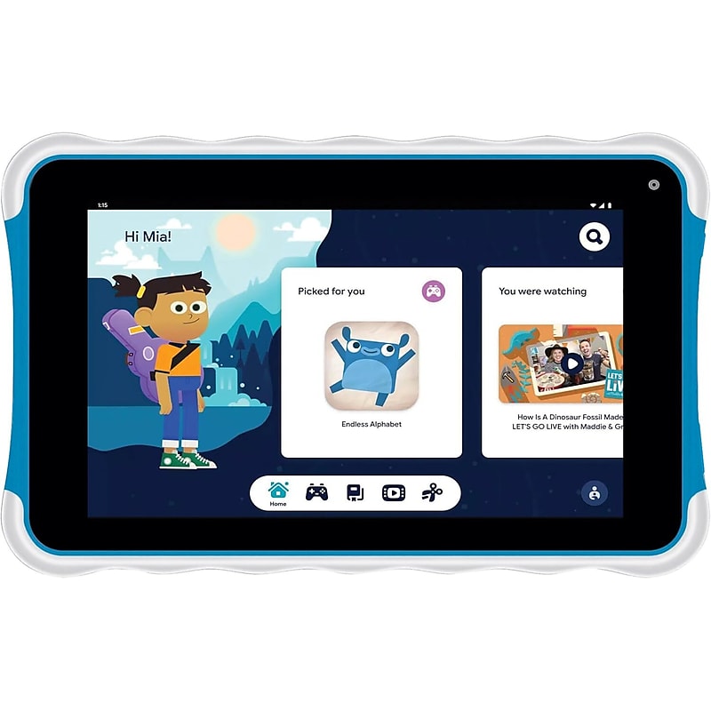 Supersonic Sonic7 Jr. 7" Kids Tablet, WiFi, 32GB Storage, Android 13, Blue (SC-779KT-BL) image 1