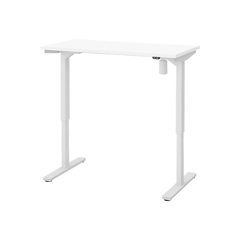 Bestar Universel 48"W Electric Height Adjustable Desk, White (65836-17) image 1