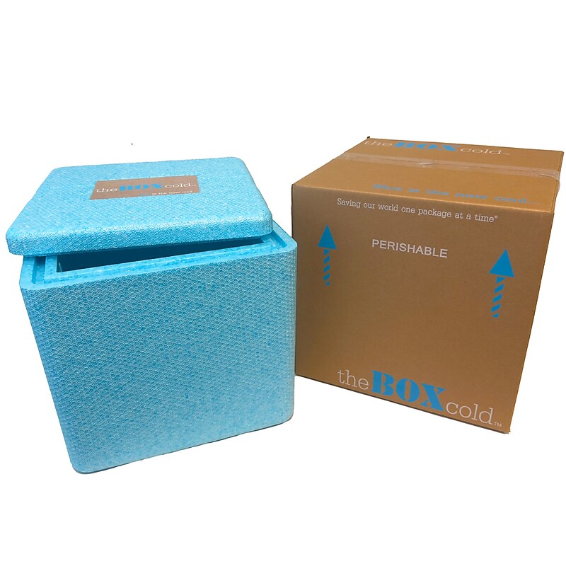 17" x 17" x 16.5" Insulated Shipping Box, 200# Mullen Rated, Kraft (E04734-L) image 1