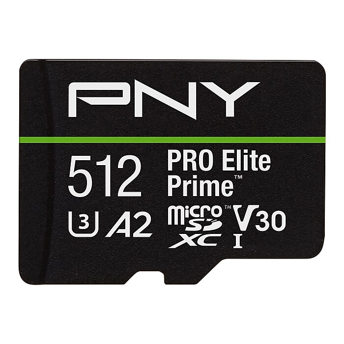 PNY PRO Elite Prime 512GB microSDXC Memory Card with Adapter