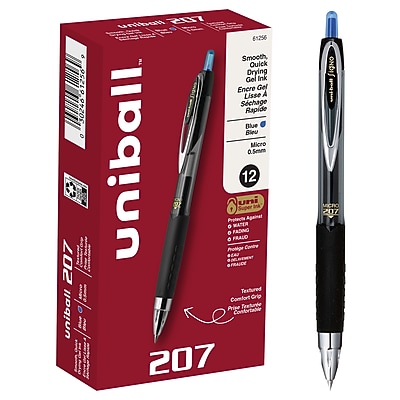 Uni-ball Signo UM-120 Gel Rollerball Pens - Smooth Black Ink, Pack Of 5