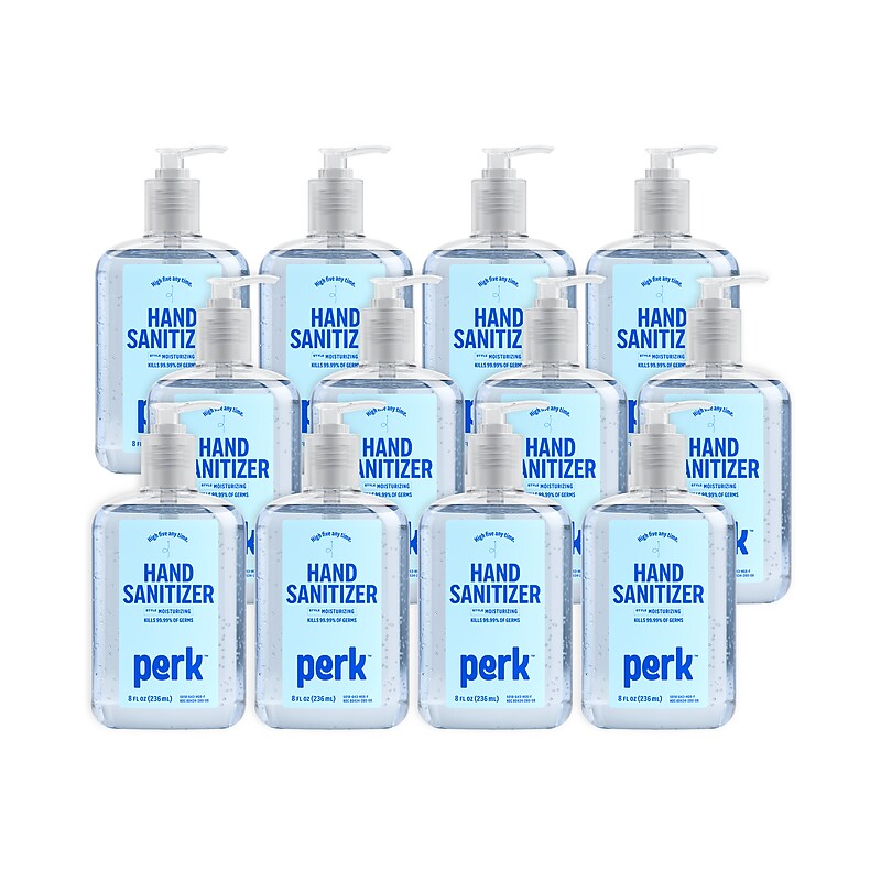 Perk 70% Alcohol Gel Hand Sanitizer, 8 oz., 12/Carton (PK55489CT) image 1