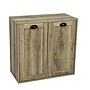 Household Essentials  2-Section Tilt-Out Laundry Sorter Cabinet, Ashwood (HE1038)~#|#~FEF68B63-1C47-4AD5-B05EB23FAD4582E0_sc7
