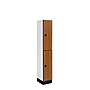Alpine Industries 72" 2-Tier 1-Column Storage Locker, Oak (701-O-1--TPL-MK)~#|#~FEFEF761-E9AF-4DAA-BB4B9CB701A1220D_sc7