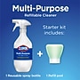 Clorox Multi-Purpose Cleaning Spray System Starter Kit, 1 Spray Bottle and 1 Refill, Crisp Lemon, 1.13 fl. oz. (60160)~#|#~FF009FEA-FC95-4A12-9B1D1D697F351B53_sc7